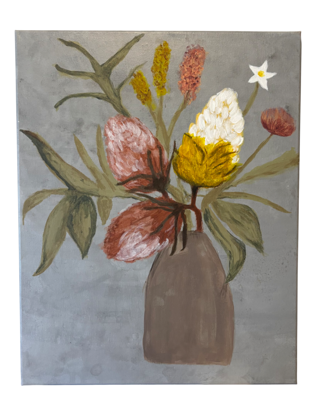 Banksia Against Grey