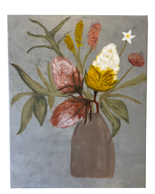 Banksia Against Grey